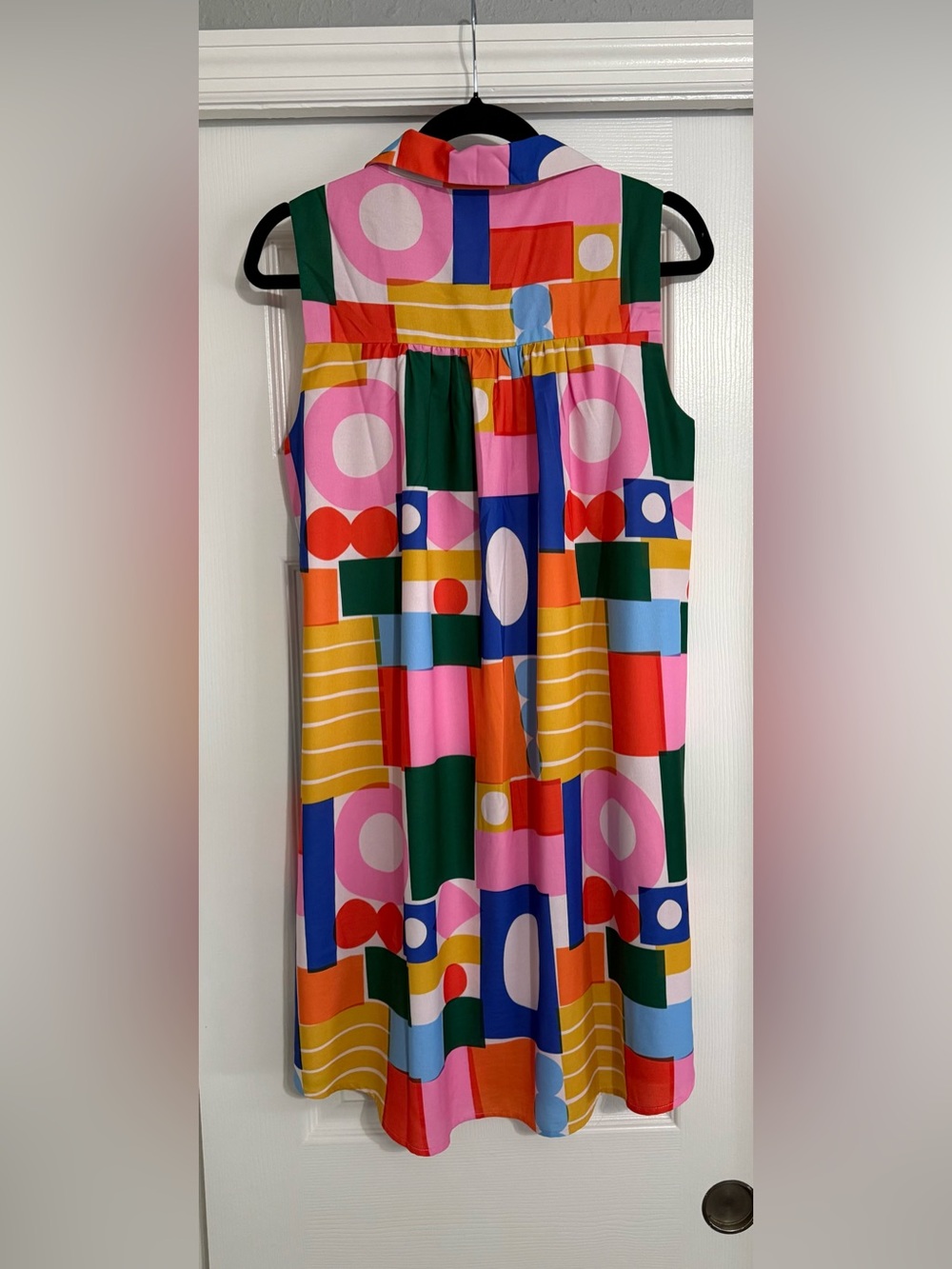 SSYS Elise Sleeveless Geometric Print Shift Dress - Multi - Picture 4 of 4